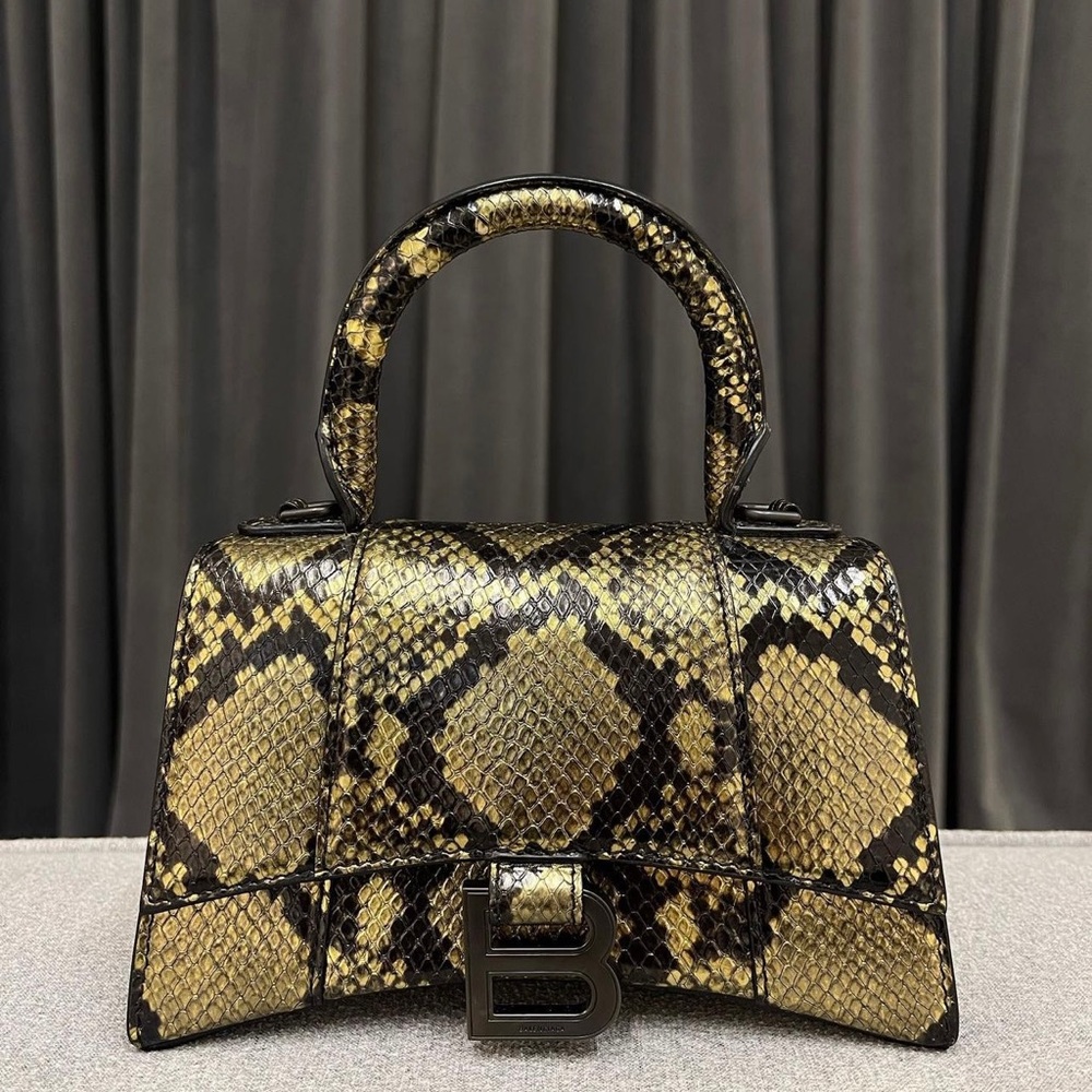 Balenciaga Hourglass Snakeskin Bag
